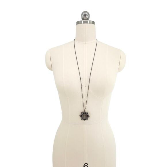 VIRGINS SAINTS & ANGELS VSA Cloister San Benito Charm Necklace in Gunmetal - Picture 6 of 9